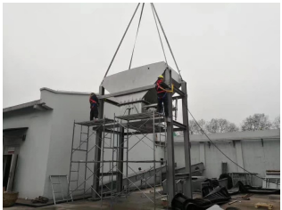 南京現(xiàn)場(chǎng) 皮帶機(jī)即將安裝完成?。?！